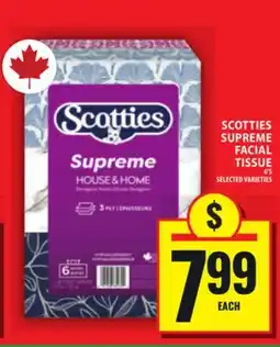 Food Basics SCOTTIES SUPREME FACIAL TISSUE offer