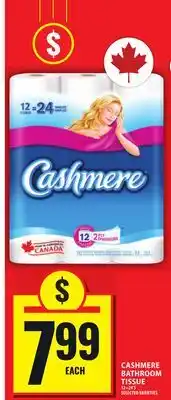 Food Basics CASHMERE BATHROOM TISSUE offer
