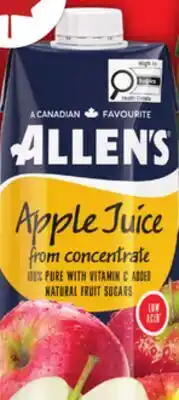Food Basics ALLEN'S Apple Juice offer