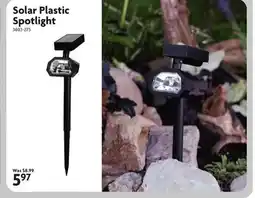 Home Hardware Solar Plastic Spotlight offer