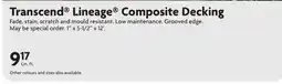 Home Hardware Transcend Lineage Composite Decking offer