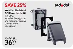 Home Hardware Weather Resistant GFI Receptacle Kit offer