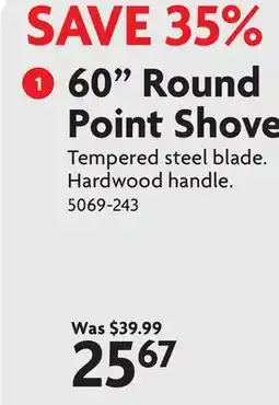 Home Hardware 60 Round Point Shovel offer