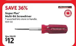 Home Hardware Sixpac Plus Multi-Bit Screwdriver offer