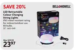 Home Hardware LED Retractable Colour Changing String Lights offer