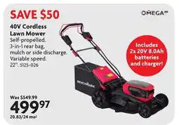 Home Hardware 40V Cordless Lawn Mower offer