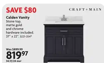 Home Hardware Calden Vanity offer