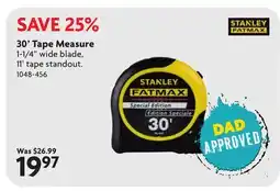 Home Hardware 30' Tape Measure offer