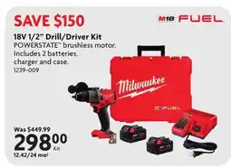 Home Hardware 18V 1/2 Drill/Driver Kit offer