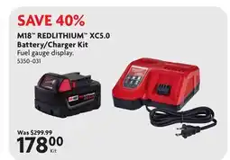 Home Hardware M18 REDLITHIUM XC5.0 Battery/Charger Kit offer