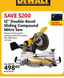 Home Hardware 12 Double-Bevel Sliding Compound Mitre Saw offer