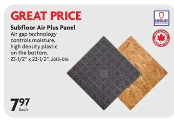 Home Hardware Subfloor Air Plus Panel offer