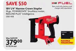 Home Hardware 18V 1/4 Narrow Crown Stapler offer