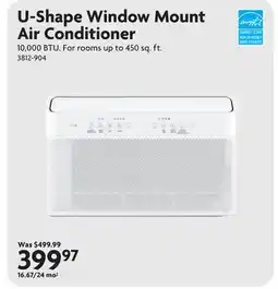 Home Hardware U-Shape Window Mount Air Conditioner offer
