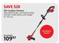 Home Hardware 20V Cordless Trimmer offer
