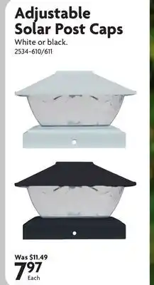 Home Hardware Adjustable Solar Post Caps offer