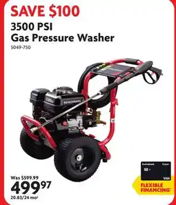 Home Hardware 3500 PSI Gas Pressure Washer offer