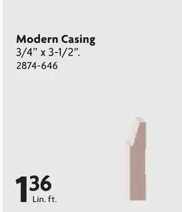 Home Hardware Primed MDF Moulding Modern Casing offer
