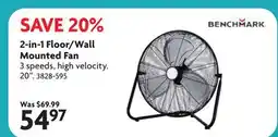 Home Hardware 2-in-1 Floor/Wall Mounted Fan offer