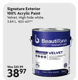 Home Hardware Signature Exterior 100% Acrylic Paint offer