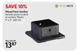 Home Hardware Wood Post Anchor offer