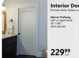 Home Hardware Interior Doors Mercer Prehung offer