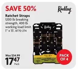 Home Hardware Ratchet Straps offer