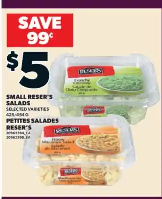 Valu-mart PETITES SALADES RESER'S, 425/454 G offer