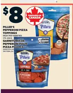 Valu-mart PILLER'S PEPPERONI PIZZA TOPPINGS offer
