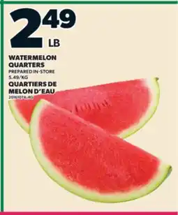Valu-mart QUARTIERS DE MELON D'EAU offer