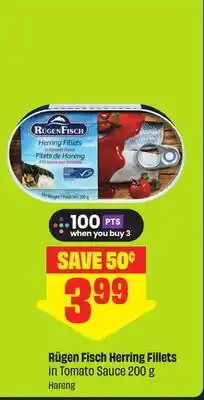 FreshCo Rügen Fisch Herring Fillets in Tomato Sauce offer