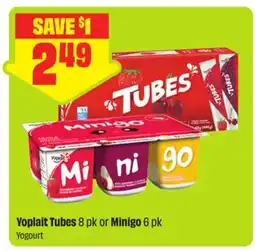FreshCo Yoplait Tubes 8 pk or Minigo 6 pk offer