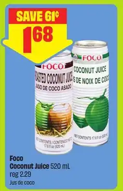 FreshCo Foco coconut Juice offer