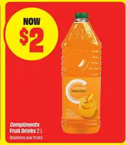 FreshCo Compliments Fruit Drinks offer