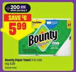 FreshCo Bounty Paper Towel 3=6 rolls offer