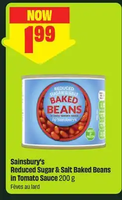 FreshCo Sainsbury's Reduced Sugar & Salt Baked Beans in Tomato Sauce offer