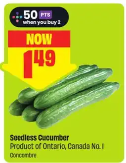 FreshCo Seedless Cucumber Product of Ontario, Canada No. 1 offer