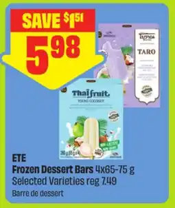 FreshCo ETE Frozen Dessert Bars 4x65-75 g Selected Varieties offer