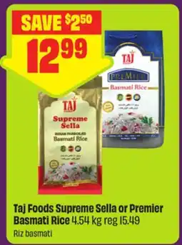 FreshCo Taj Foods Supreme Sella or premier Basmati Rice offer