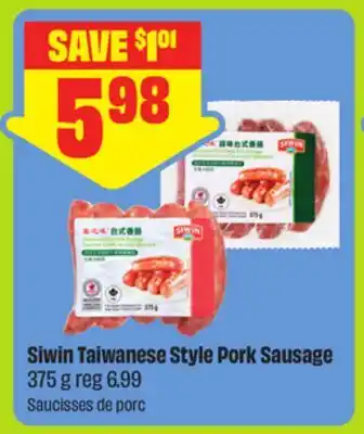 FreshCo Siwin Taiwanese style Pork sausage offer