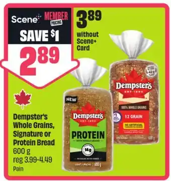 FreshCo Dempster's Whole Grains, Signature or Protein Bread offer