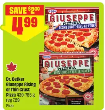 FreshCo Dr. Oetker Giuseppe Rising or Thin Crust Pizza offer