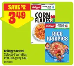 FreshCo Kelloggs Cereal Selected Varieties offer