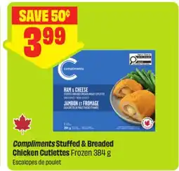 FreshCo Compliments Stuffed & Breaded Chicken Cutlettes Frozen offer