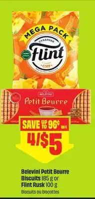 FreshCo Belevini Petit Beurre Biscuits 185 g or Flint Rusk 100 g offer
