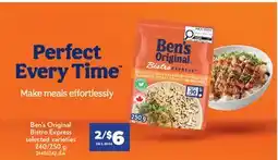 Real Canadian Superstore BEN'S ORIGINAL BISTRO EXPRESS, 240/250 G offer