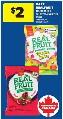Real Canadian Superstore DARE REALFRUIT GUMMIES offer