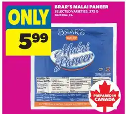 Real Canadian Superstore BRAR'S MALAI PANEER offer