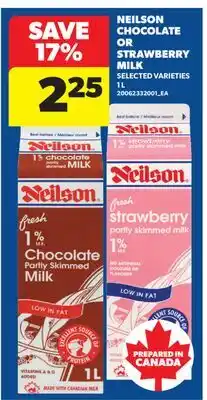 Real Canadian Superstore NEILSON CHOCOLATE OR STRAWBERRY MILK offer