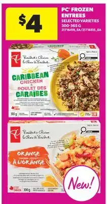 Real Canadian Superstore PC FROZEN ENTREES offer